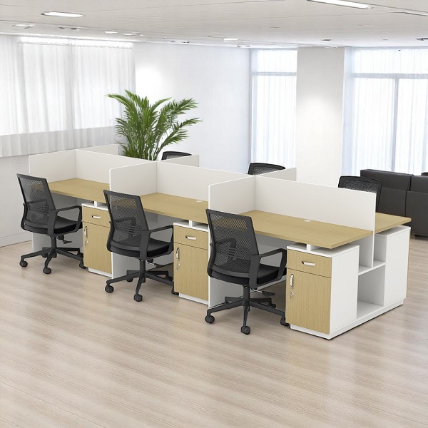 Bàn làm việc cụm có vách ngăn giá tốt