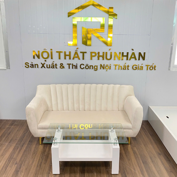 Ghế sofa vải mút phồng sọc lưng hiện đại giá tốt