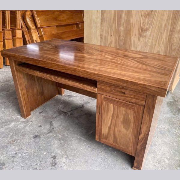 Bàn Giám đốc gỗ hương xám cao cấp - Ảnh 2