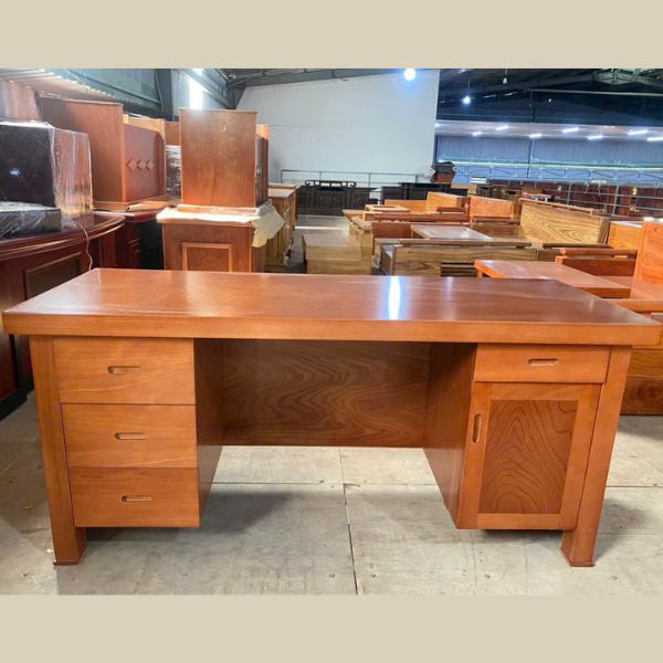 Bàn Giám đốc gỗ xoan đào cao cấp - Ảnh 2