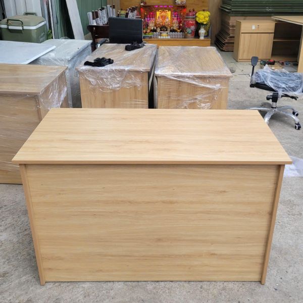 Bàn làm việc gỗ công nghiệp full bửng hiện đại