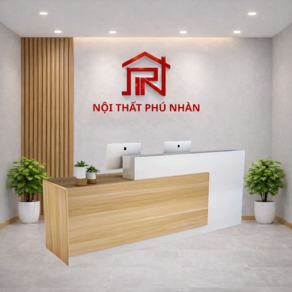 Bàn quầy lễ tân văn phòng hiện đại