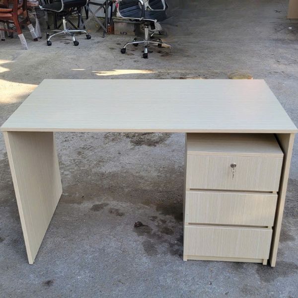 Bộ bàn làm việc văn phòng gỗ MDF kem hiện đại - Ảnh 2