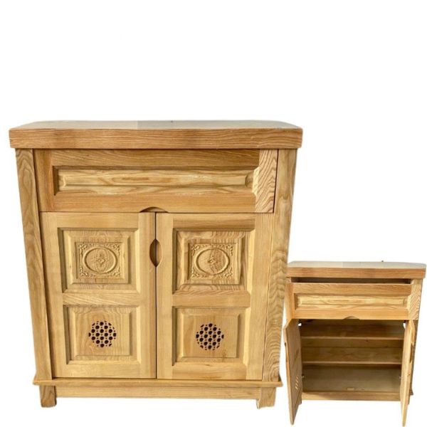 Tủ giày gỗ sồi 2 cánh cao cấp