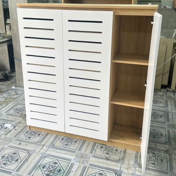 Tủ kệ giày dép gỗ công nghiệp 2 cánh hiện đại - Ảnh 2